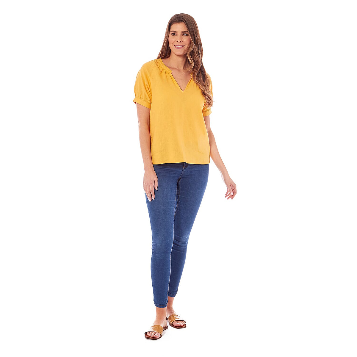 Charlotte West Ladies Linen Blend Top V32612283 1