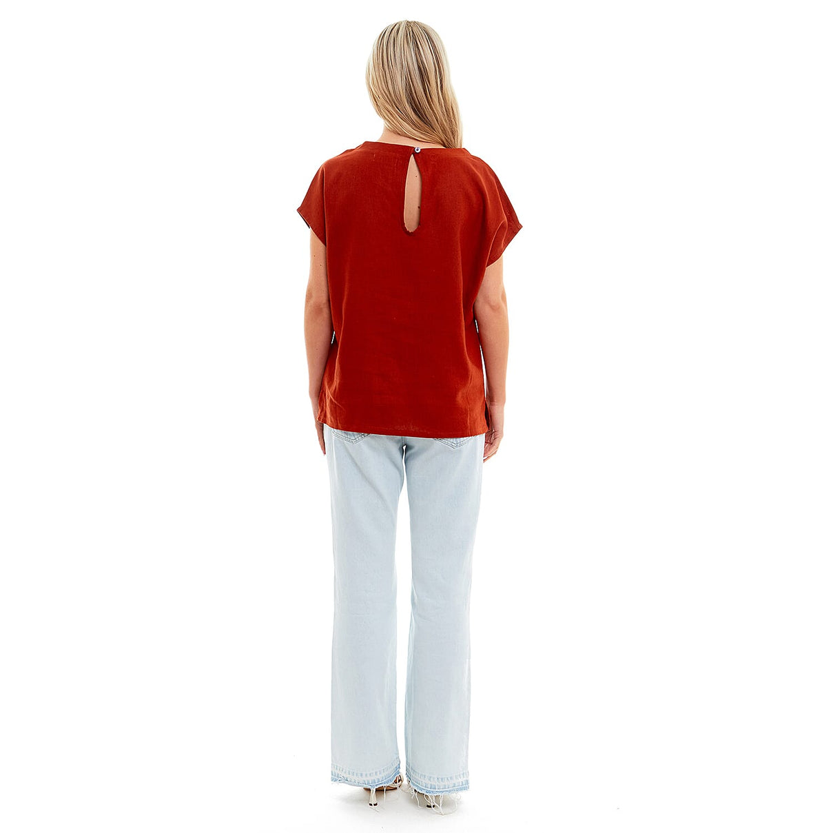 Charlotte West Ladies Linen Boat Neck Top 7861889 2