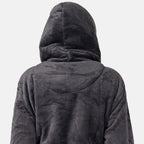 Charlotte West Ladies Zip Up Thick Piled Robe (Size 12-14) -  Light Grey