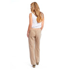 Charlotte West Linen Blend Ladies Trouser (Size 12) - Stone