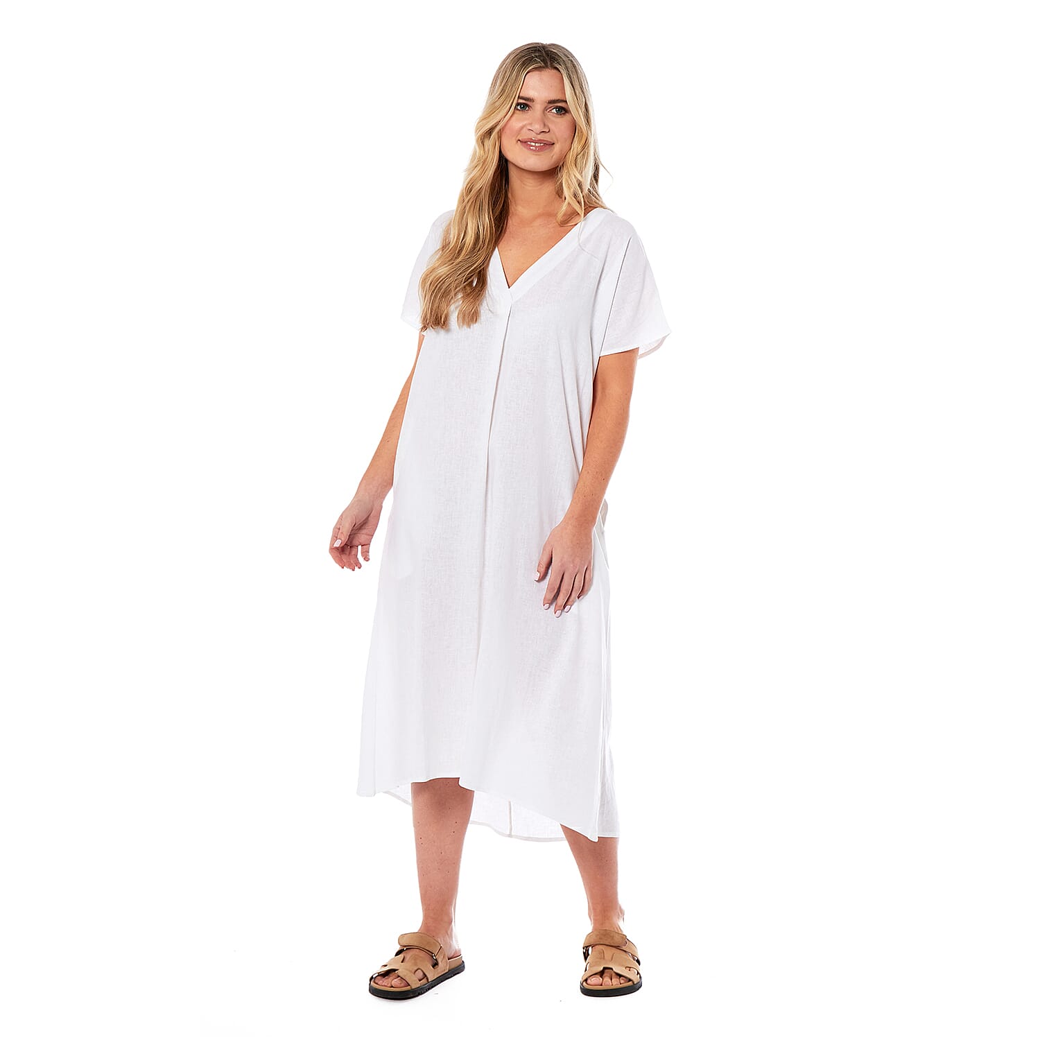 Charlotte West Linen Midi 7660930 2