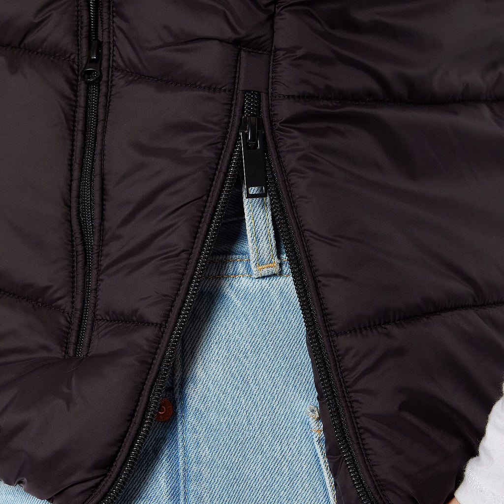 Designer Closeout - Charlotte West Padded Gilet with Hood  - Black (Size 10)- Limited Stock
