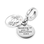 Charmes De Memoire Simulated Diamond Enamelled Charm in Sterling Silver