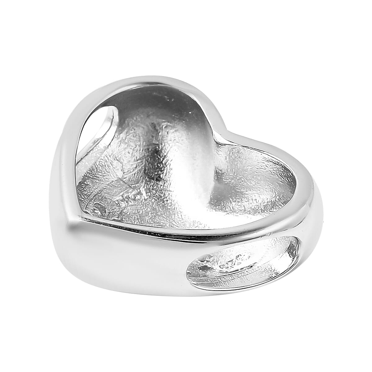 Charmes De Memoire Sterling Silver Simulated Diamond Heart Charm 3645705 2