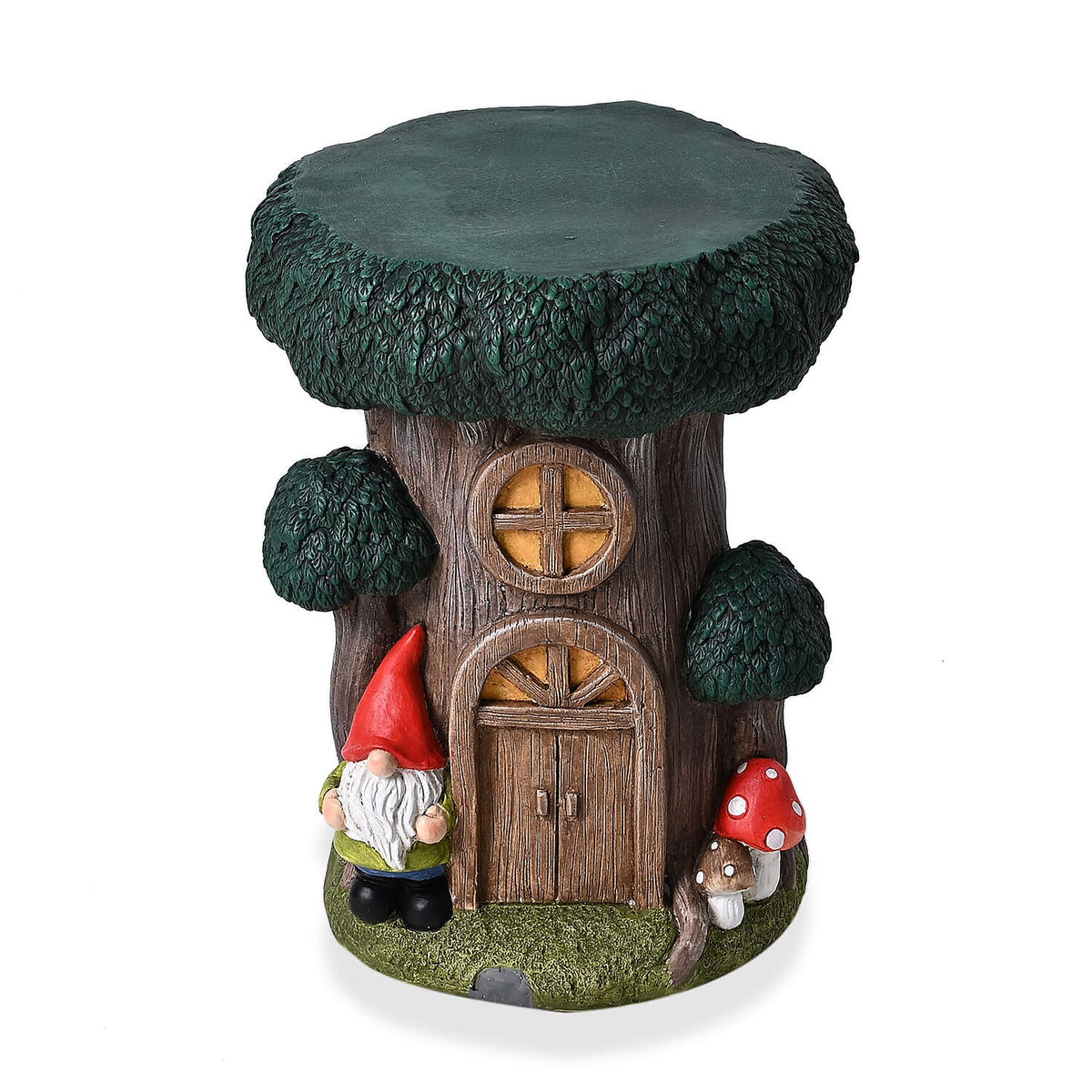 THE BIGGEST HOME DECOR LAUNCH -Gnome House Stool with Tree Stump Top (32x32x43 cm) - Treehouse 8108334 0