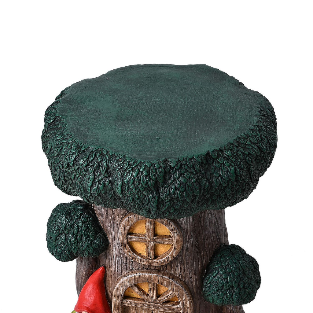 THE BIGGEST HOME DECOR LAUNCH -Gnome House Stool with Tree Stump Top (32x32x43 cm) - Treehouse