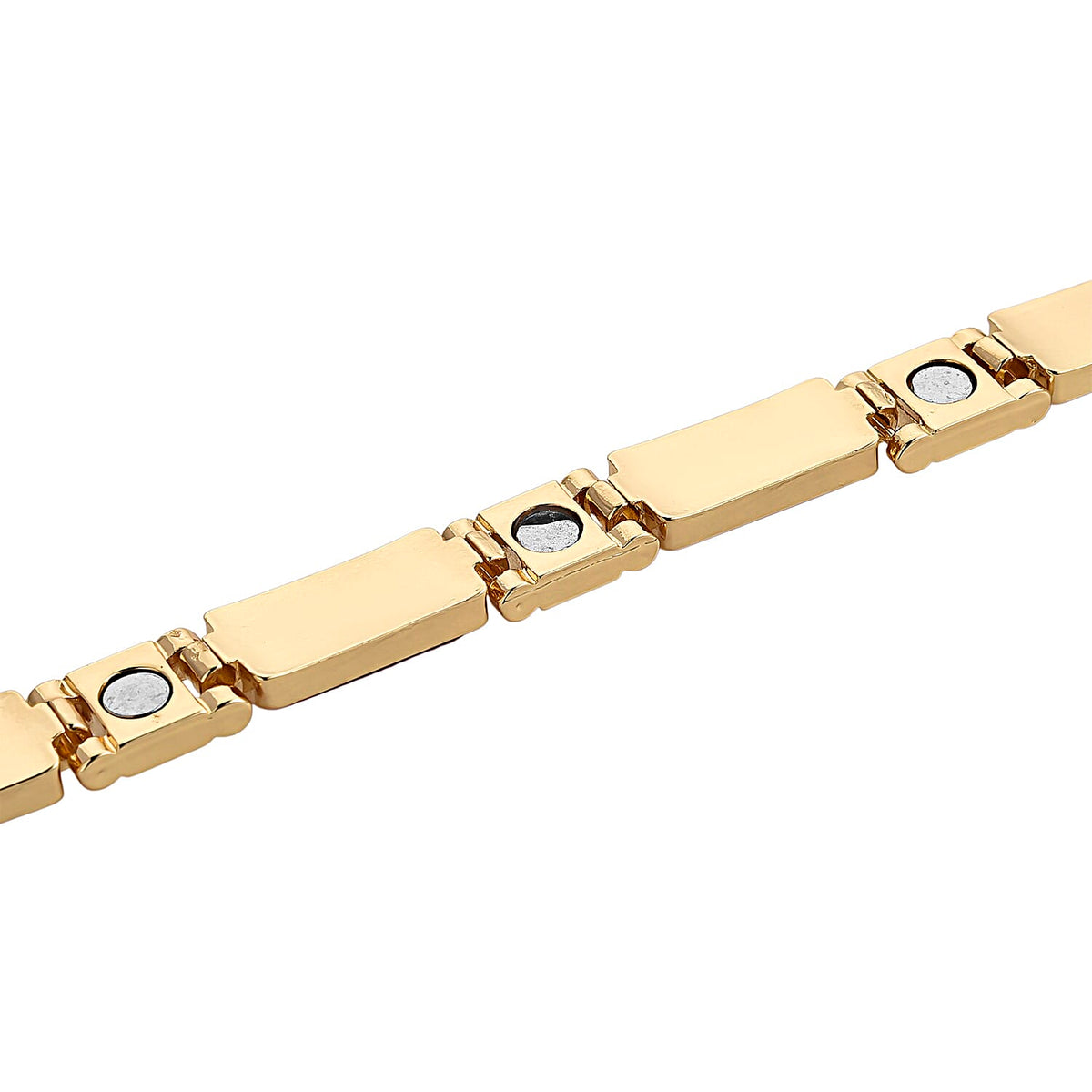 Designer Inspired- Cherry Quartz Magnetic Therapy Bracelet (Size - 7.25) in Yellow Gold Tone 16.00 Ct V32518896 6