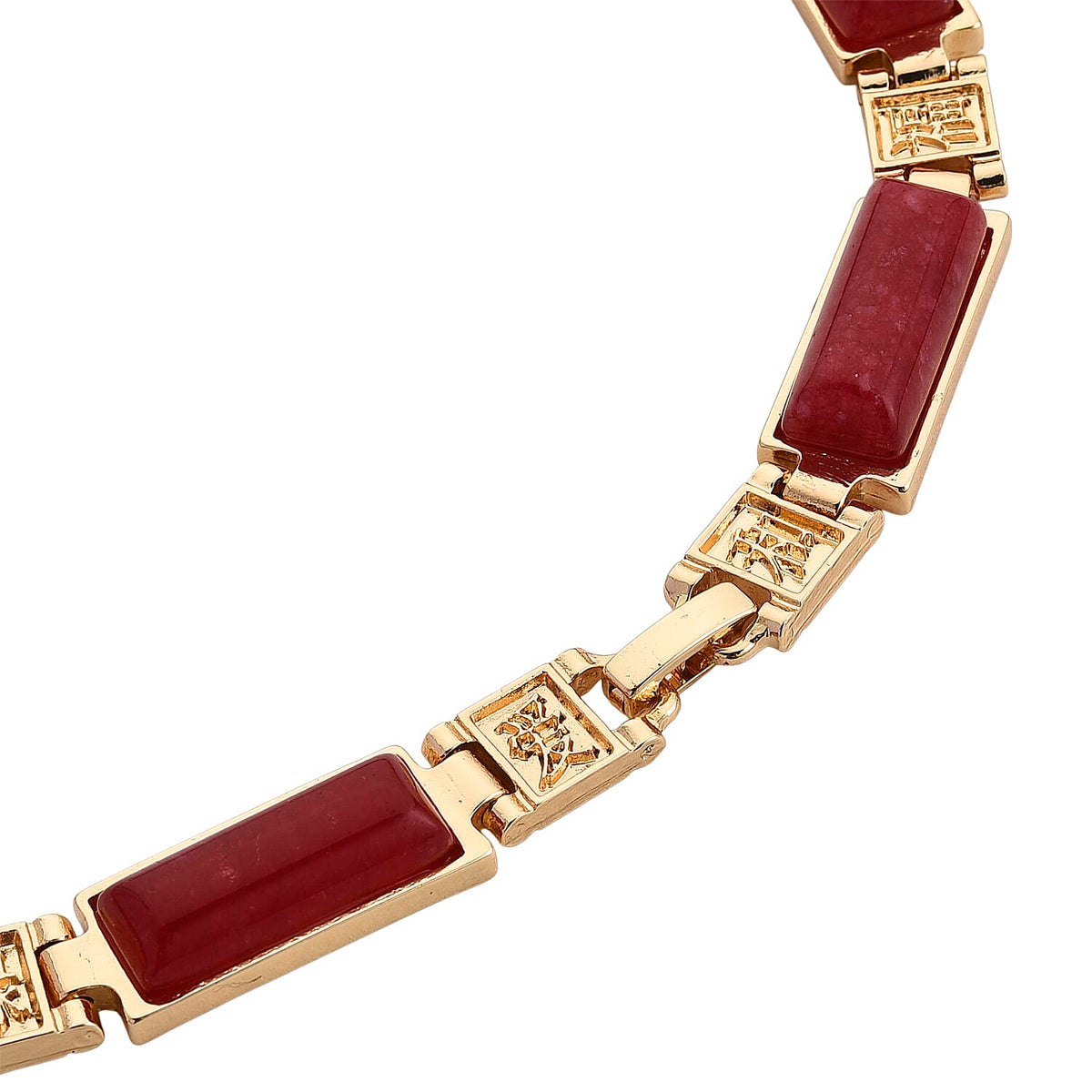 Designer Inspired - Cherry Quartz Magnetic Therapy Necklace (Size - 16) 50.00 Ct. V32512854 5