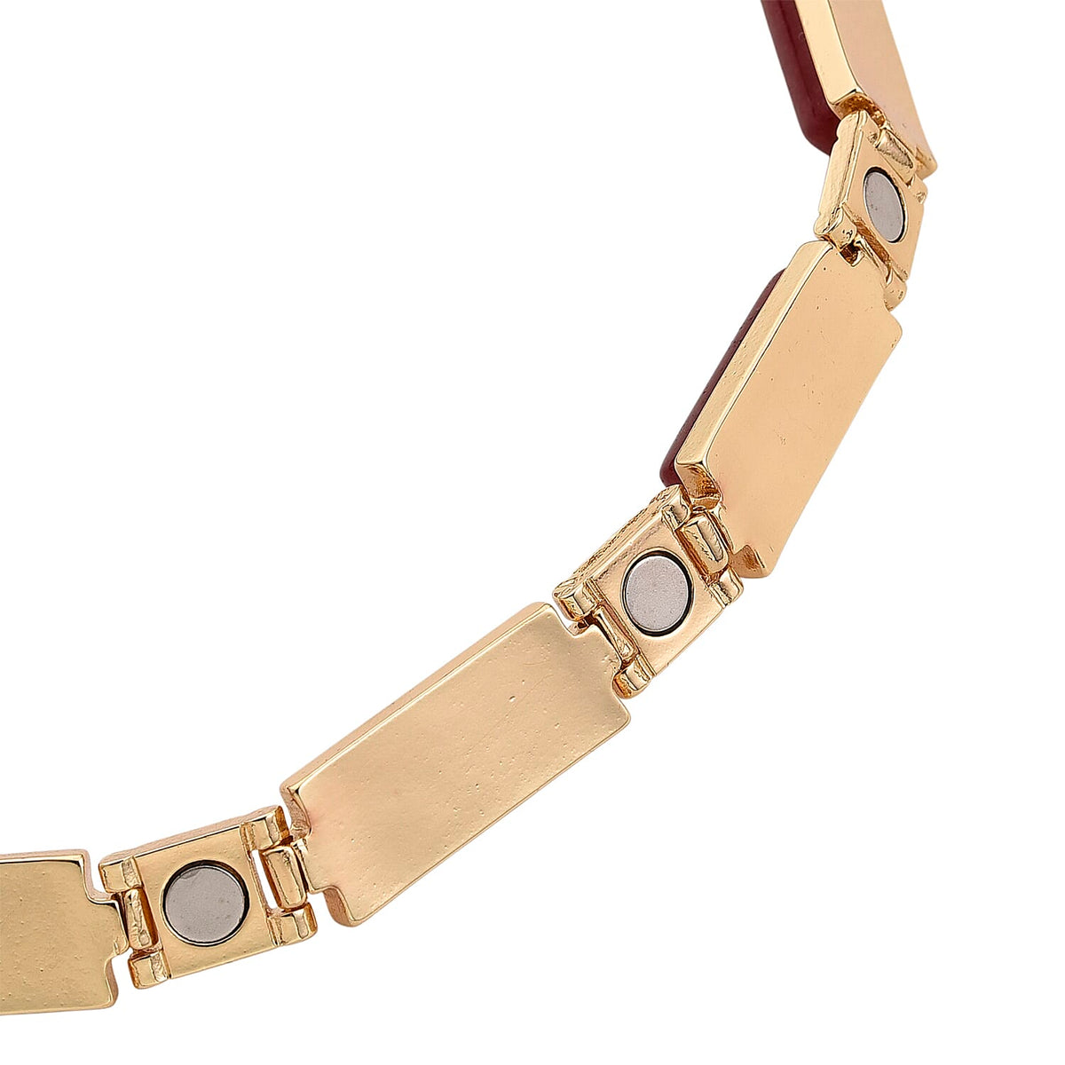 Designer Inspired - Cherry Quartz Magnetic Therapy Necklace (Size - 16) 50.00 Ct. V32512854 6