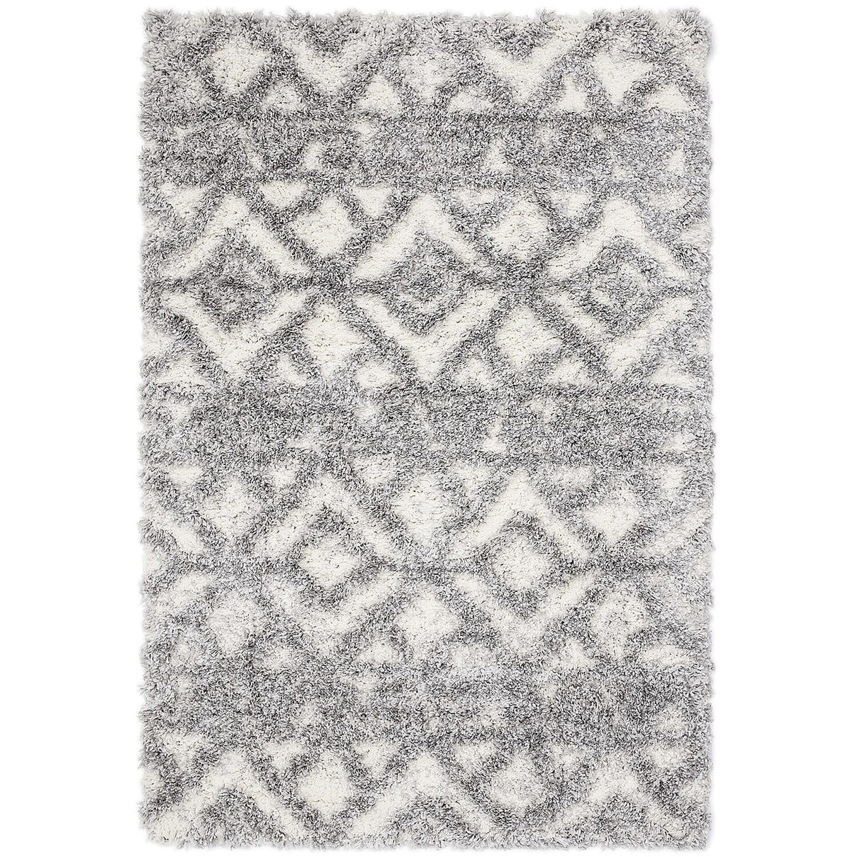 Rug and Door Mat (Size 210x150 cm) - Grey and Cream 7516822 0