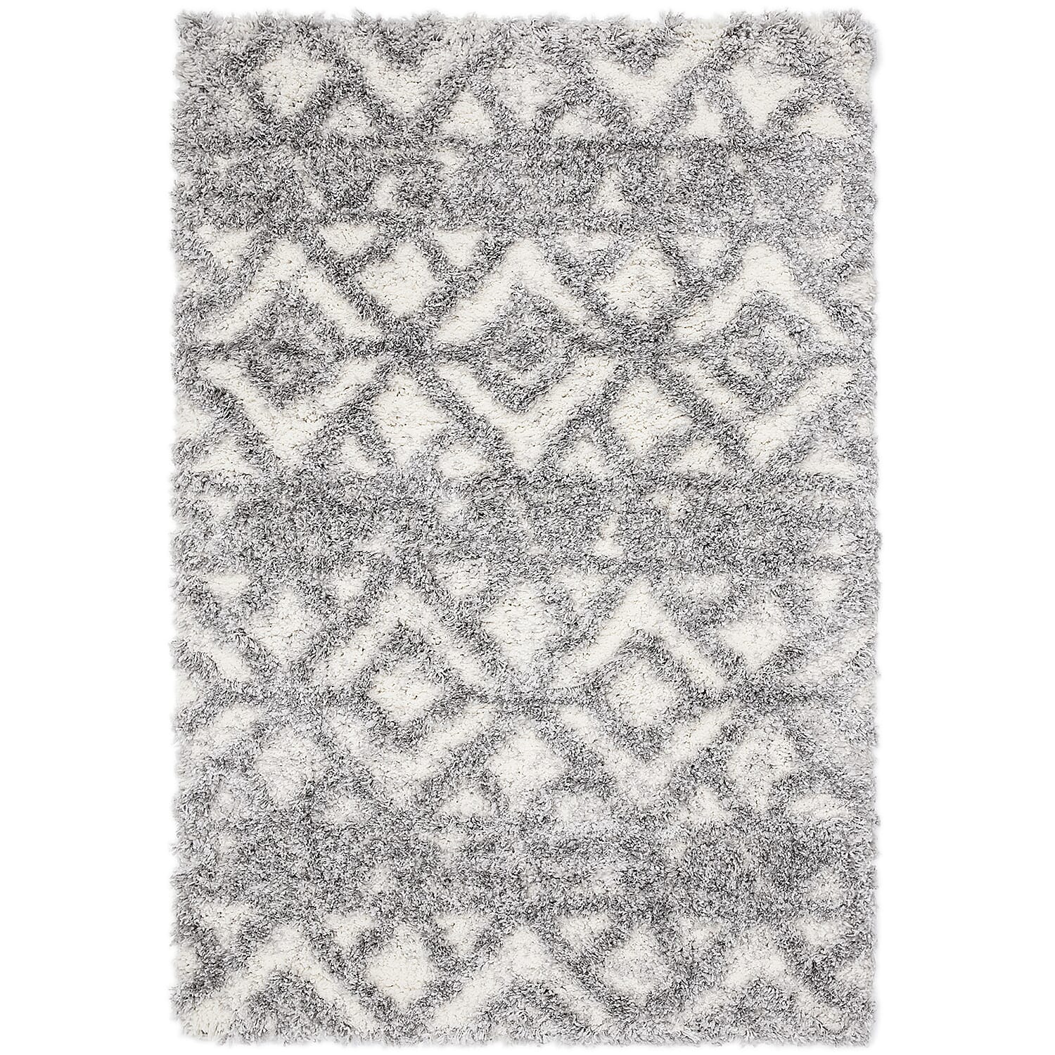 Rug and Door Mat (Size 210x150 cm) - Grey and Cream 7516822 0
