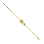 Hebei Peridot Bracelet (Size 5 With 1 Inch Extender) in 14K Gold Overlay Sterling Silver , Silver Wt 8.40 Gms