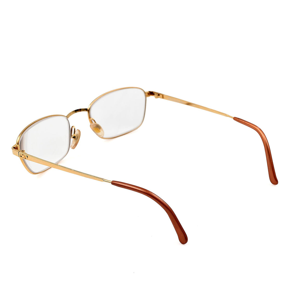 Christian Dior Rectangular Metal Frames with Pink Tips Readers (Power 4.0) - Gold 7726108 4