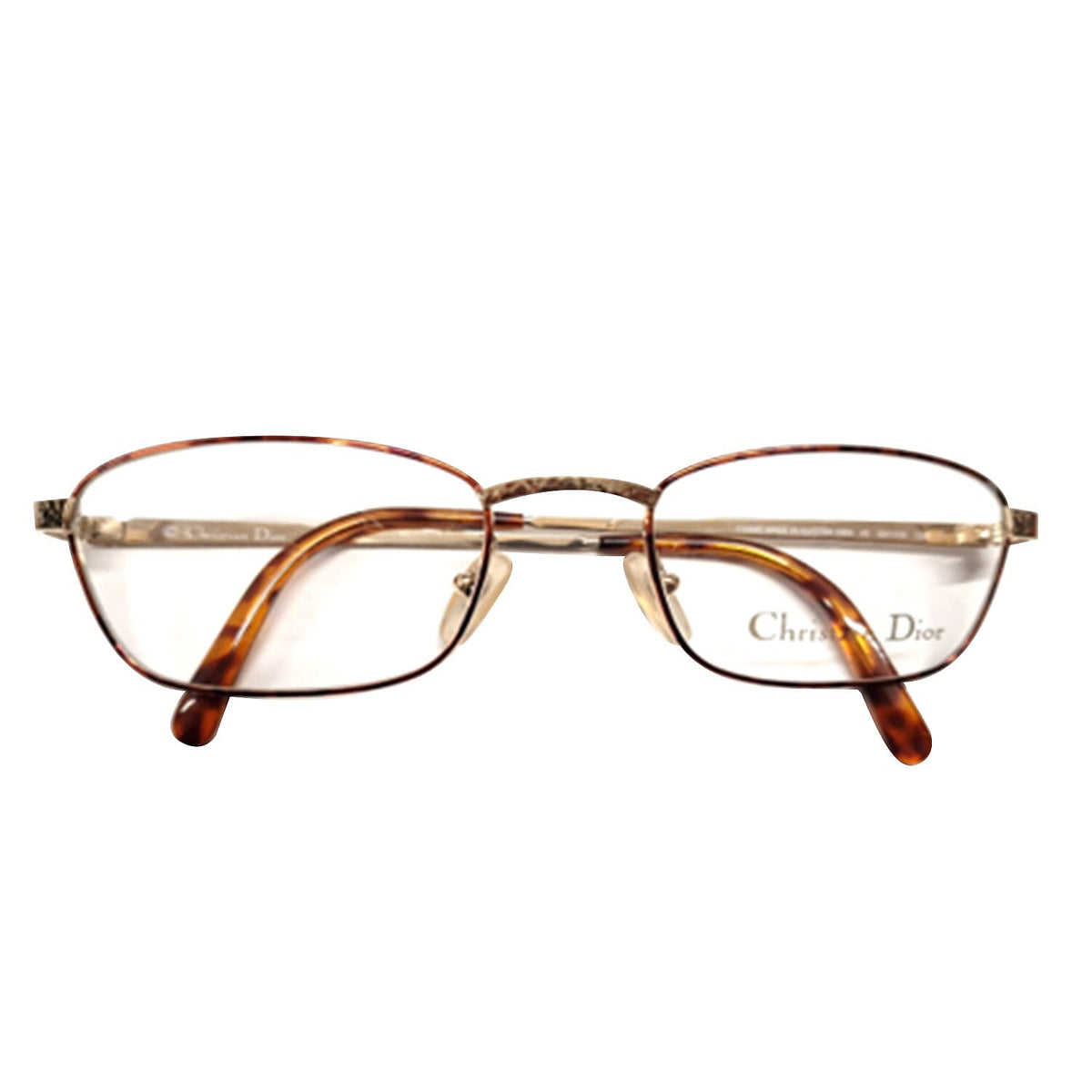 Christian Dior Rectangular Metal Tort Frame Readers (Power 2.0) 7726077 0