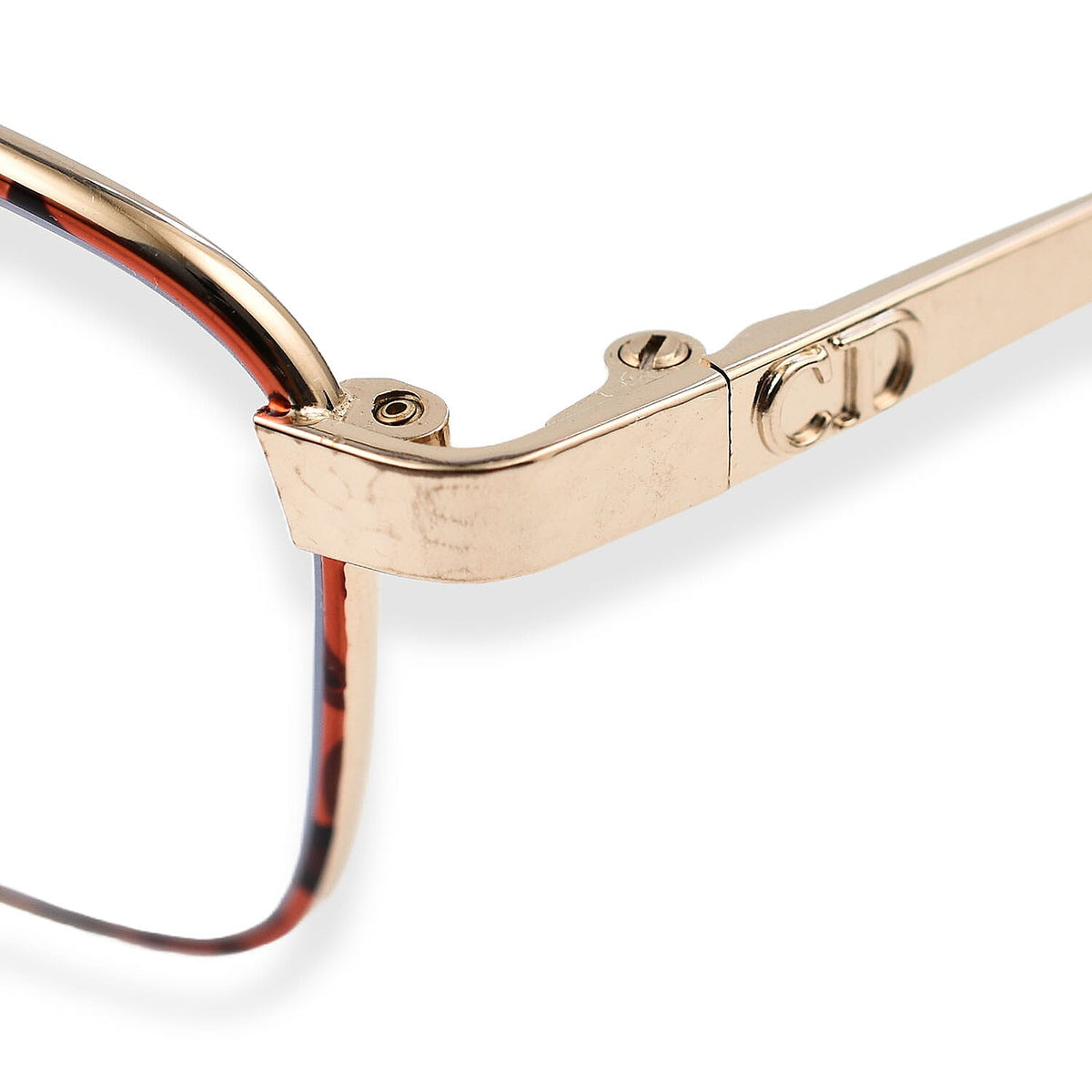 Christian Dior Rectangular Metal Tort Frame Readers (Power 2.0) 7726077 5