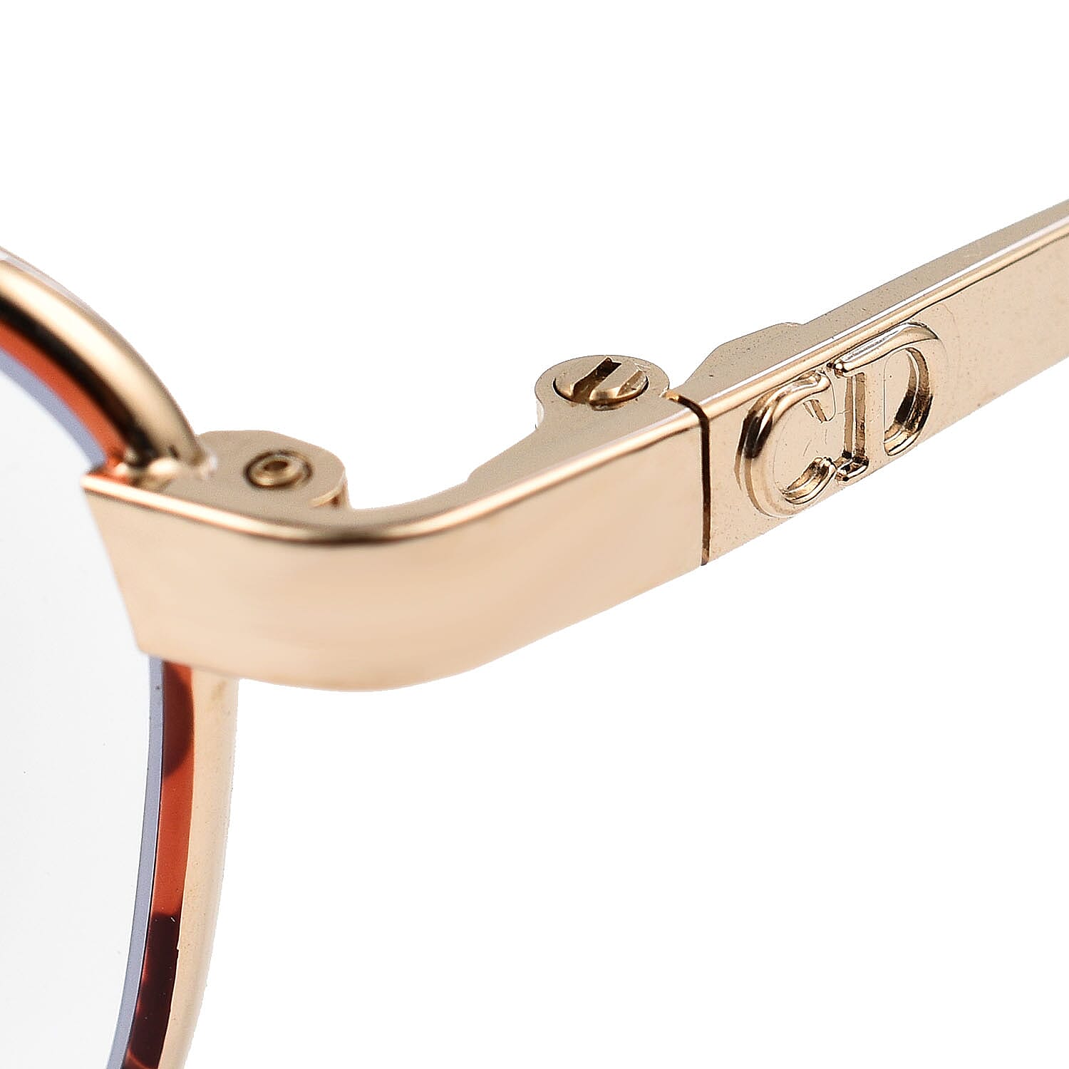 Christian Dior Rectangular Metal Tort Frame Readers (Power 4.0) - Golden V32352523 2