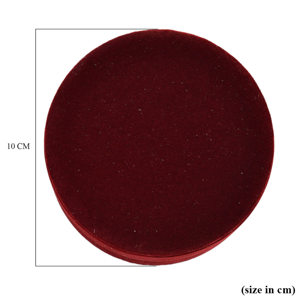 Christmas Dark Red Velvet Solid Earrings Box