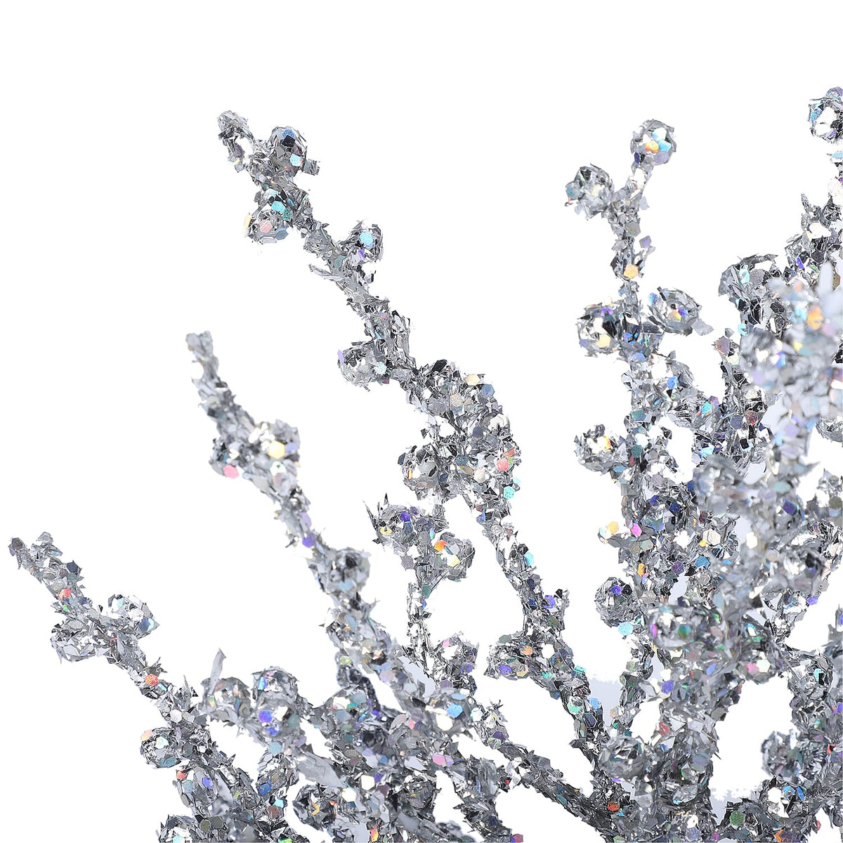 Christmas Decorative - Silvery Glitter Tree LED Light Linen Flowerpot (Size 50x11 Cm) 6272101 3