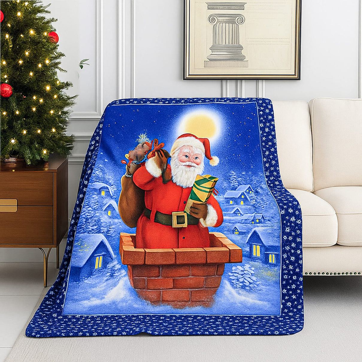 Christmas Digital Printed Cozy Fleece Blanket 8186906 0