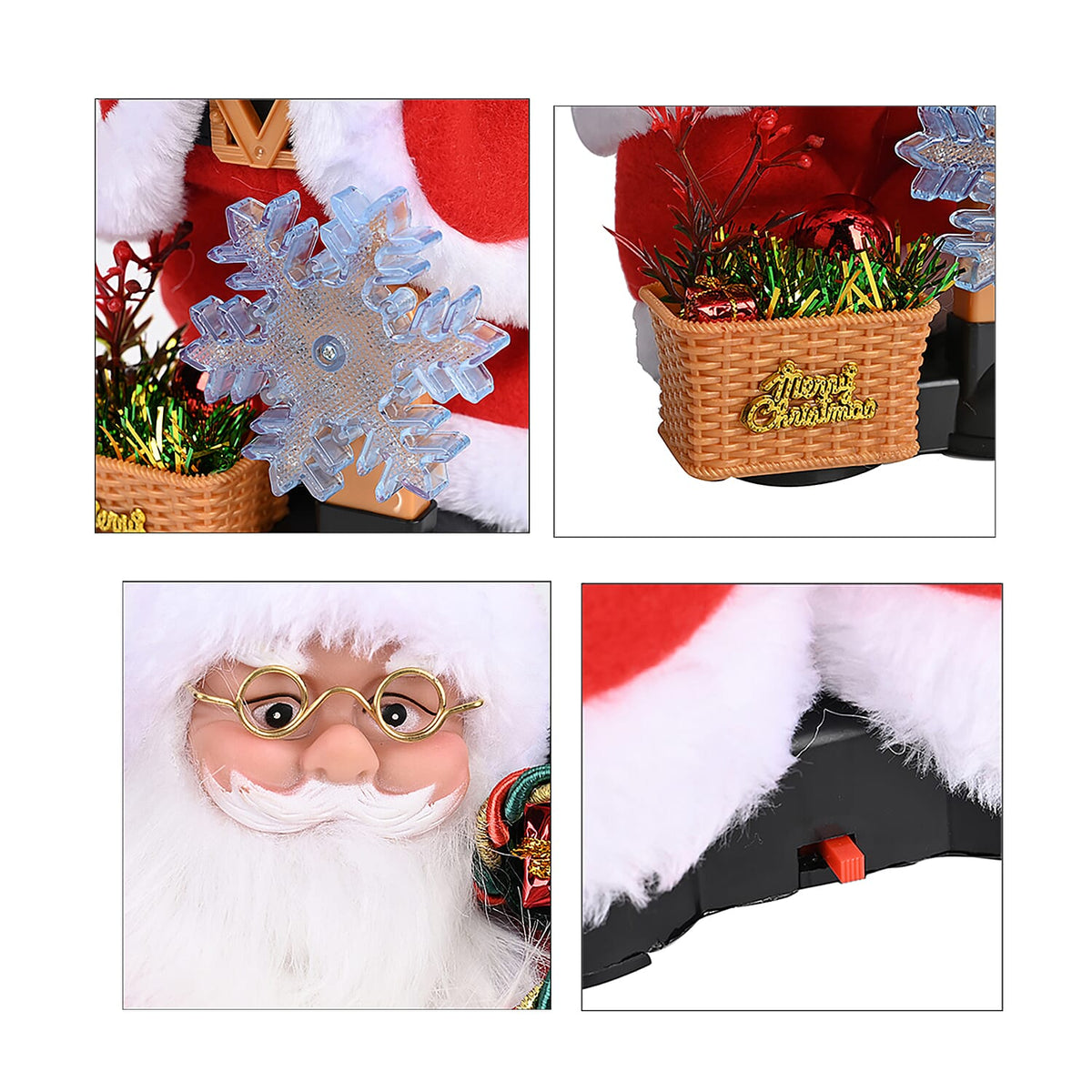 Christmas Ornament Electronic Santa Claus with Guitar 7835598 15
