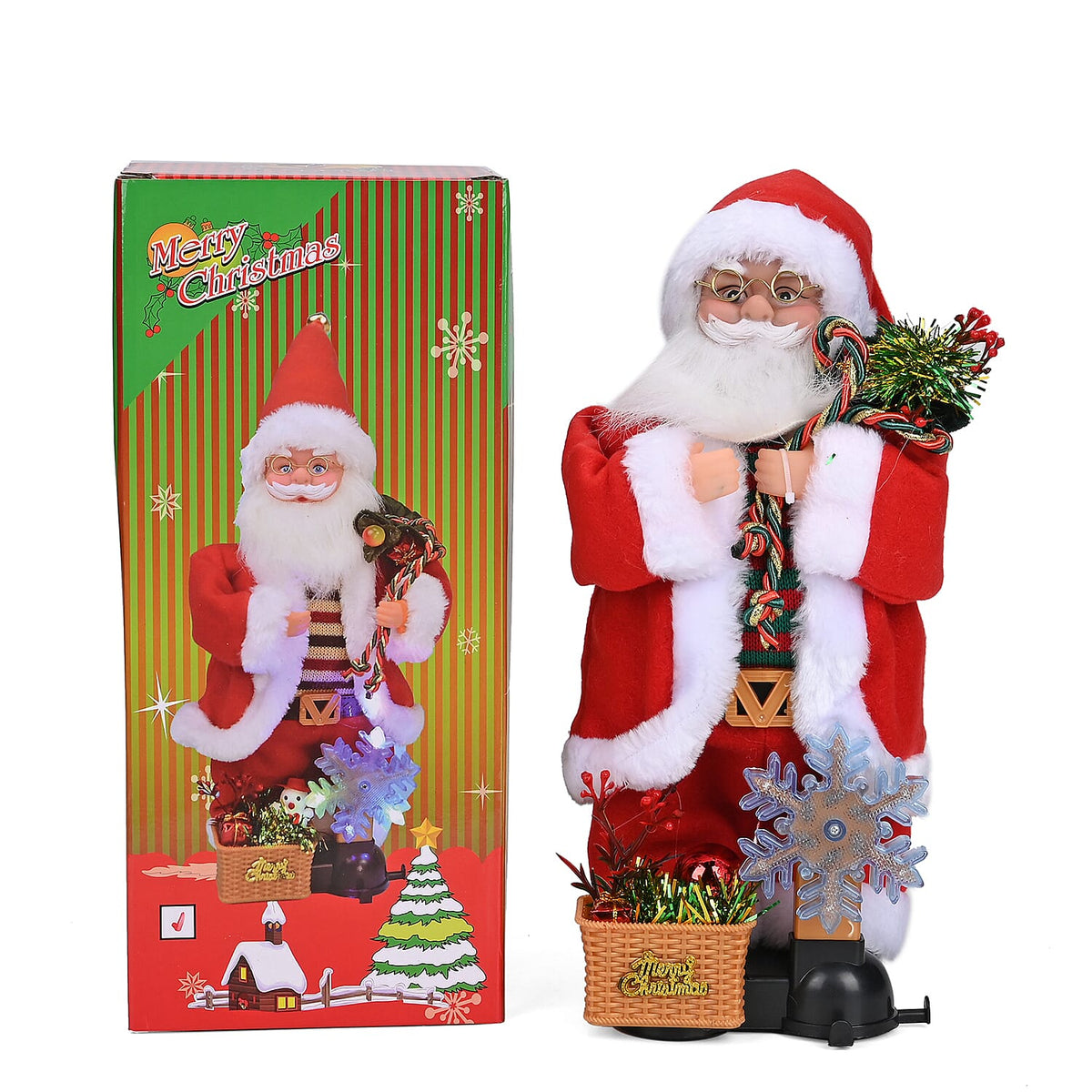Christmas Ornament Electronic Santa Claus with Guitar 7835598 17