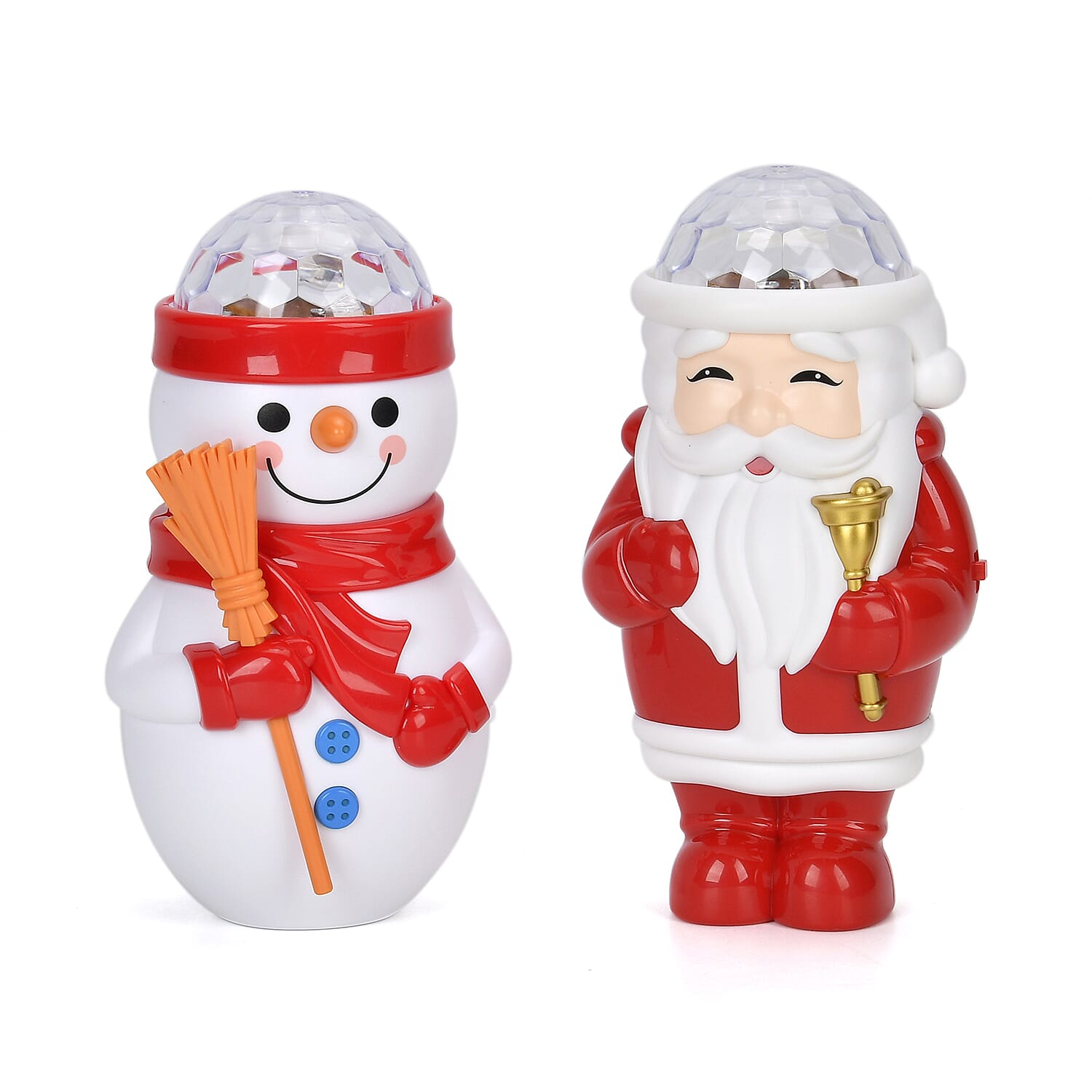 Set of 2 Christmas Music Projectors -Snowman and Santa 7806839 0