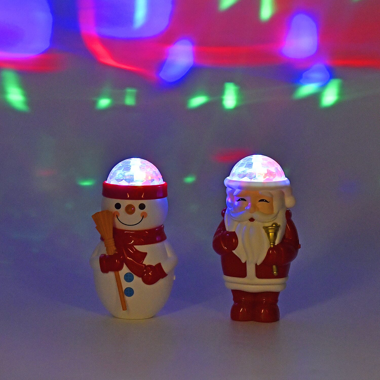 Set of 2 Christmas Music Projectors -Snowman and Santa 7806839 1