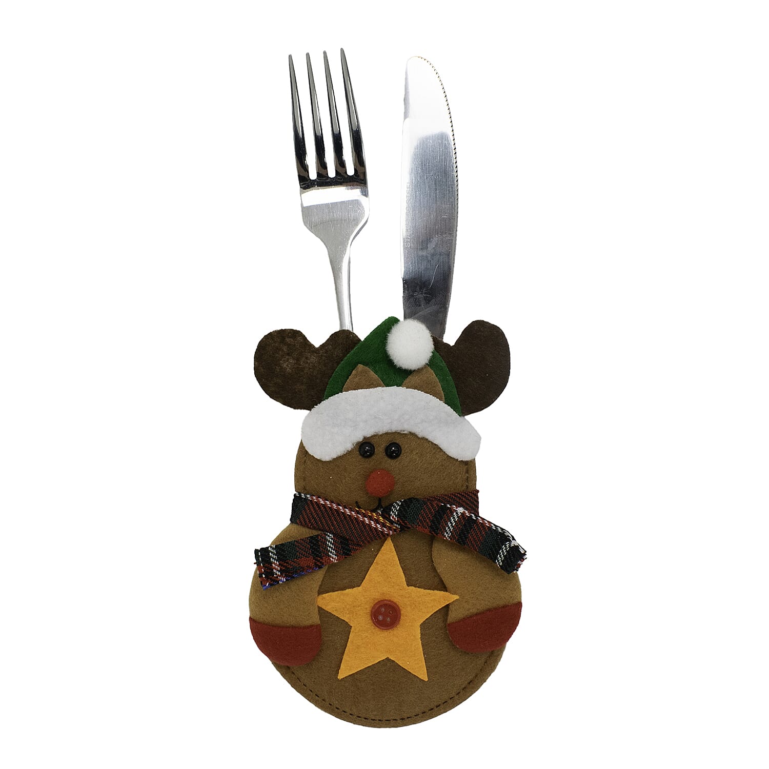 Pack of 4 Christmas Cutlery Cover (Size 13x10 cm) - Multi 7552821 6