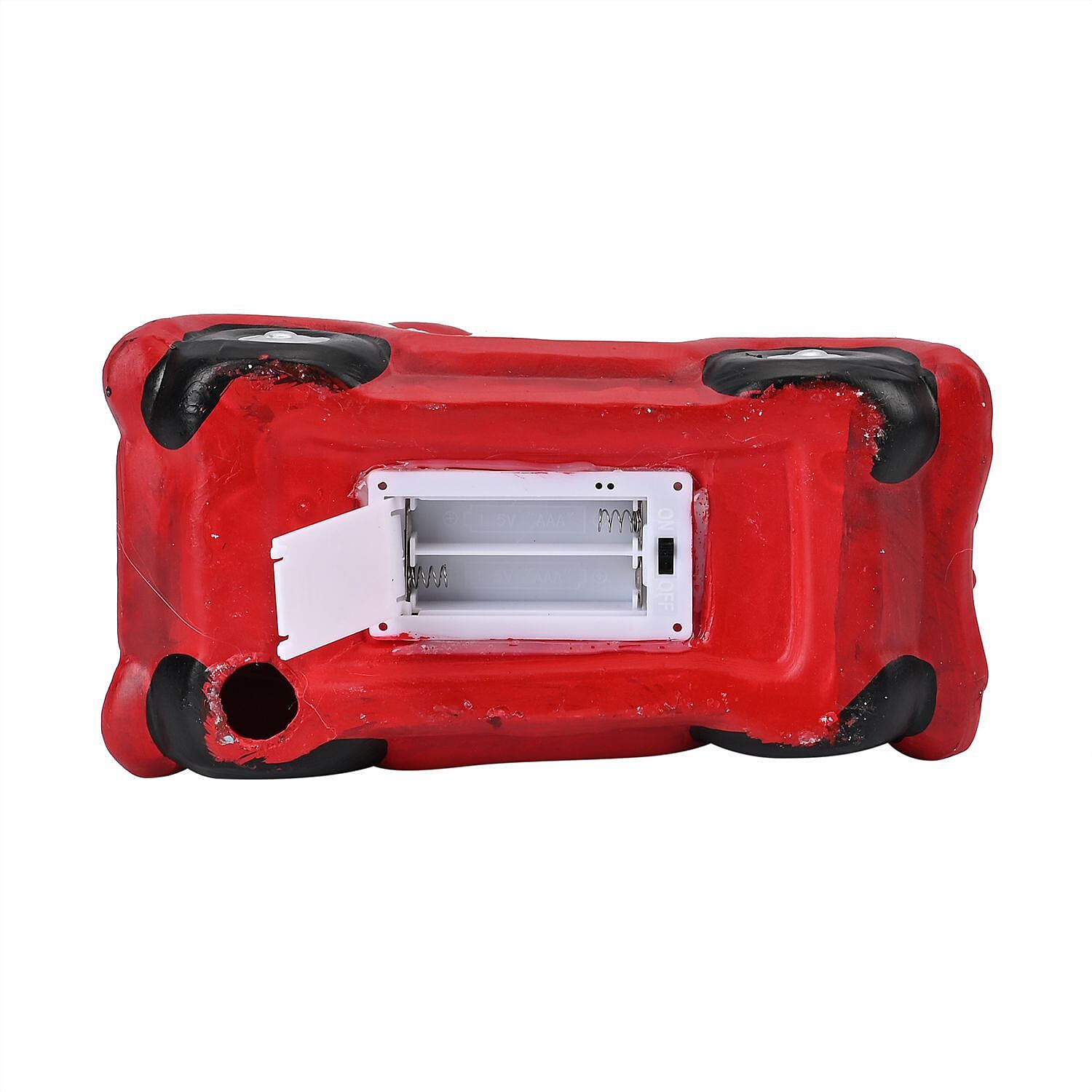 Ceramic Decoration Truck and Santa Clause Shape with Led Light (Size 22x20x9 cm) - Red - White 7583512 7