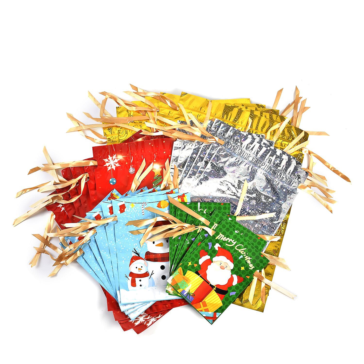 Set of 30pcs Christmas Foil Gift Bags 7545105 0