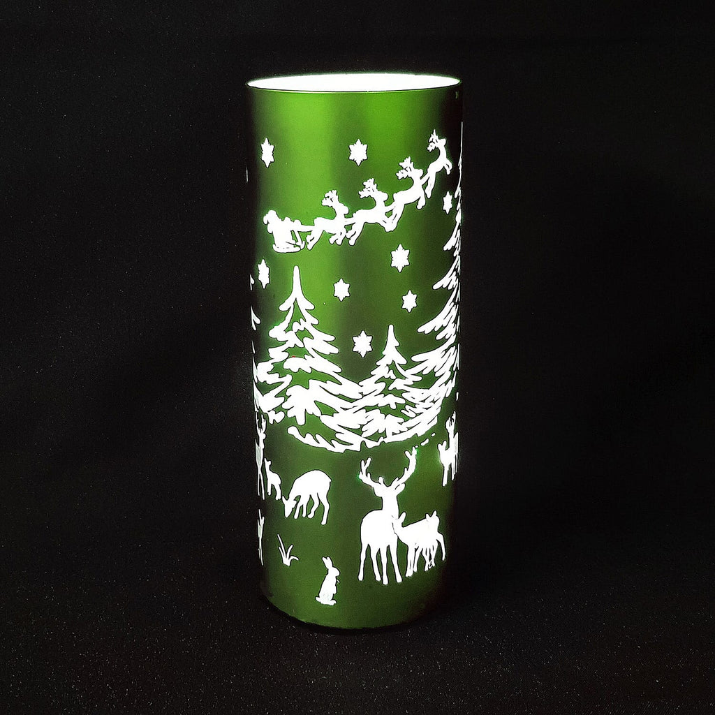 Luxa Snowies Santa Medium Table Lamp - Green