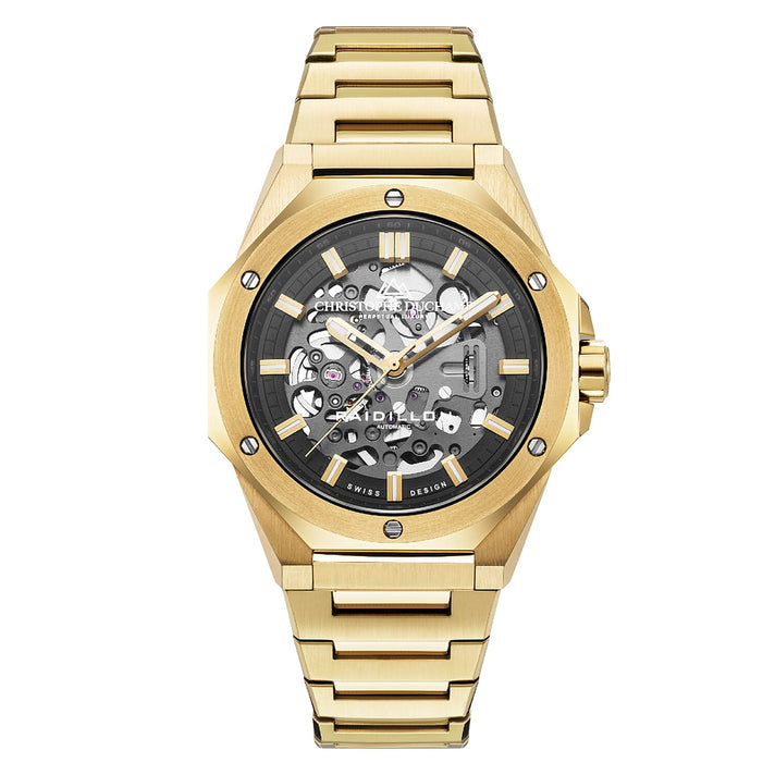 Christophe Duchamp Japanese Raidillon Skeleton Automatic Mens Watch in Stainless Steel 7682799 1