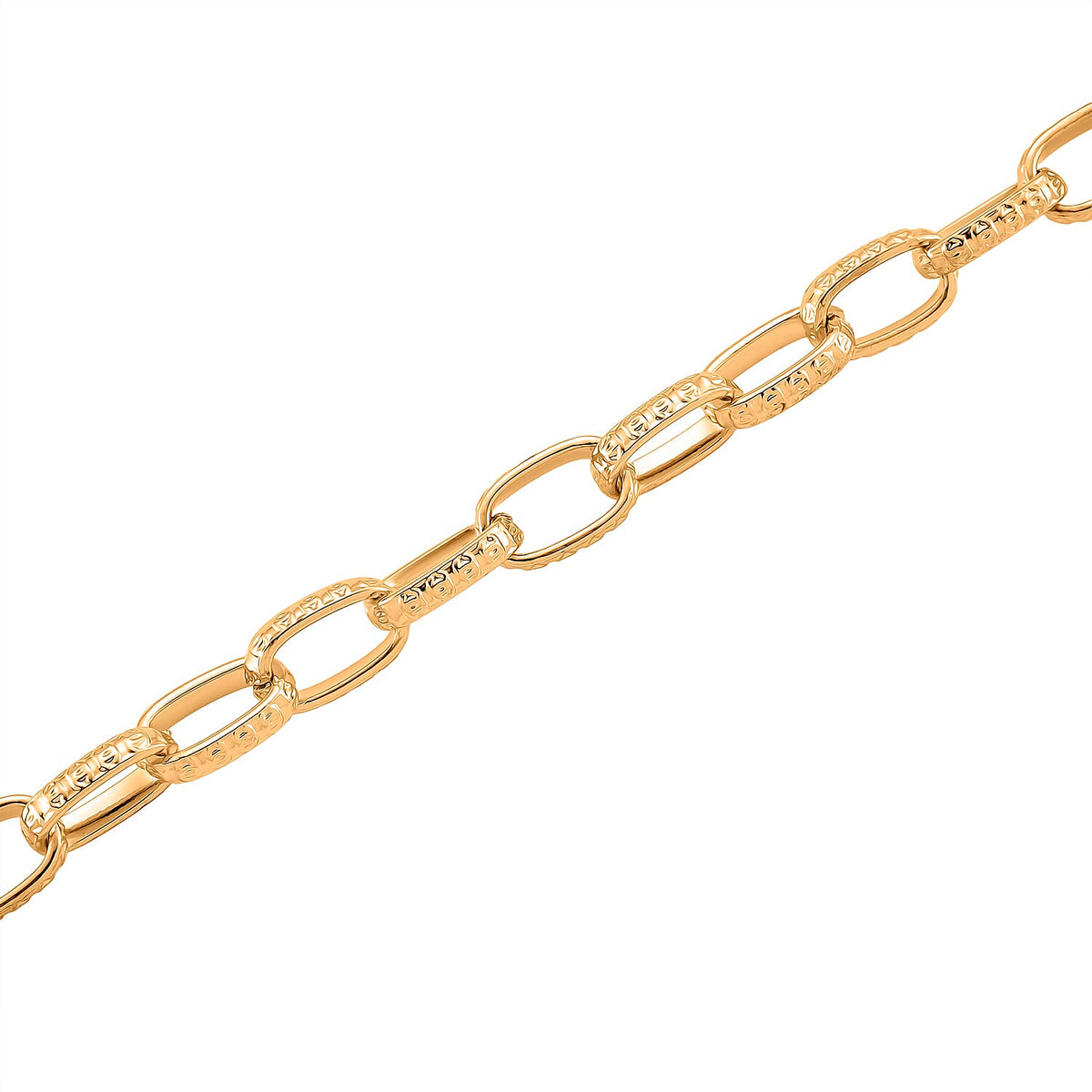 Chunky Paperclip Necklace (Size - 20 - 2 Inch Ext) in Yellow Gold Plated 8282943 7