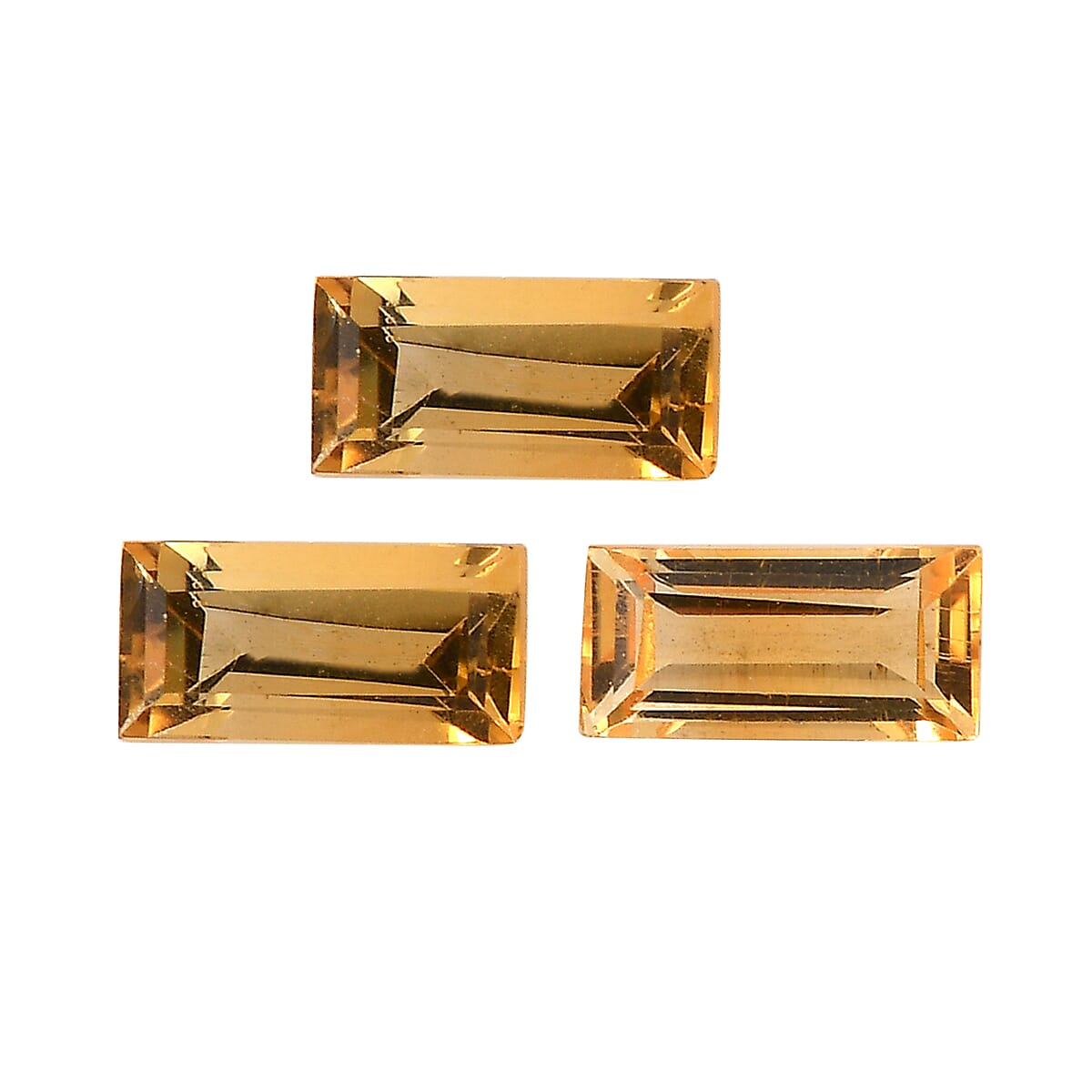 Set of 3 Citrine Loose Gemstones in Baguette Shape 0.56 Ct. 8062231 0