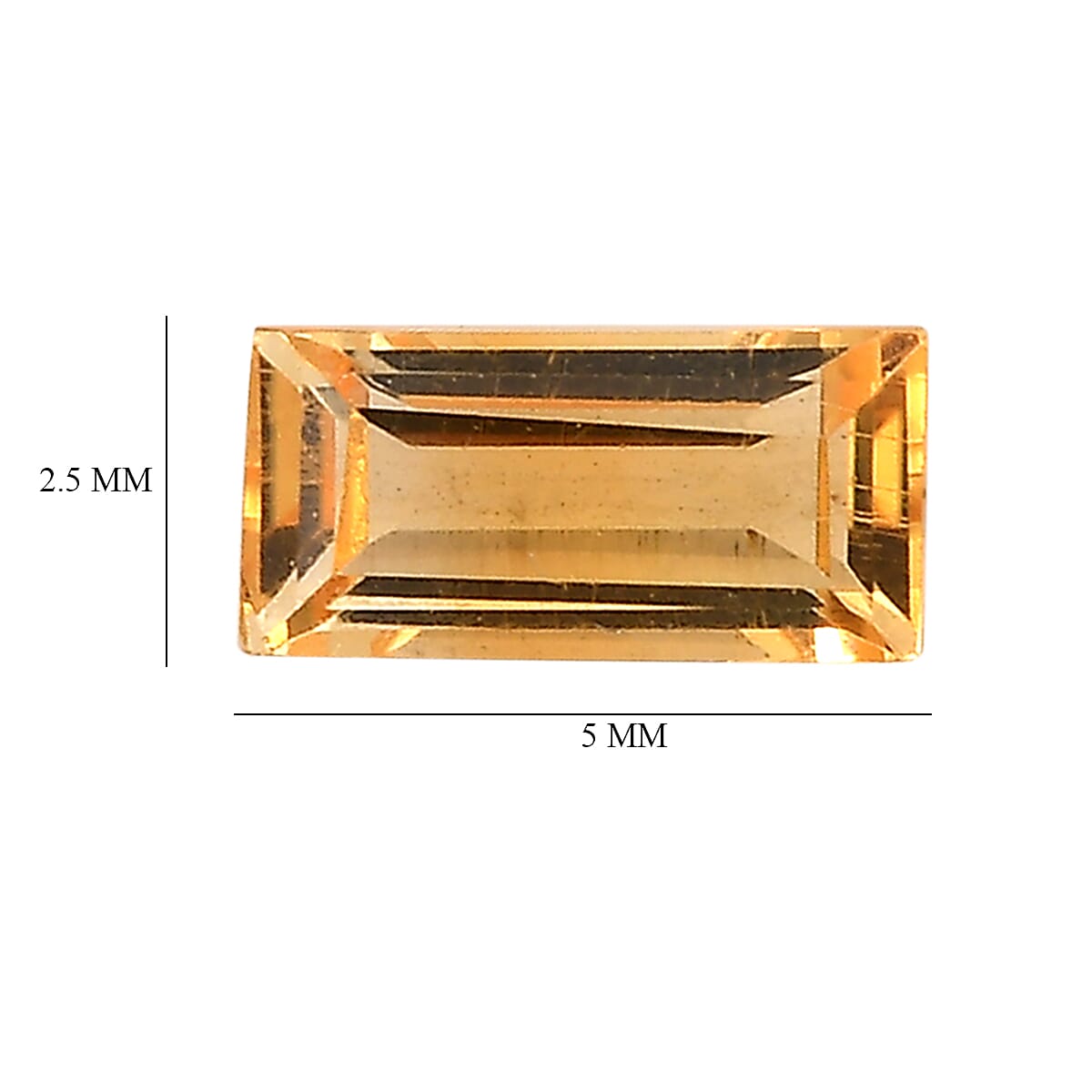 Set of 3 Citrine Loose Gemstones in Baguette Shape 0.56 Ct. 8062231 4