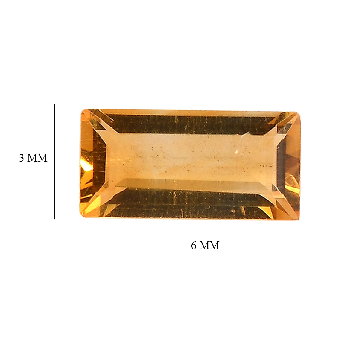 Set of 3 Citrine Loose Gemstones in Baguette Shape 0.9 Ct. 8062232 4