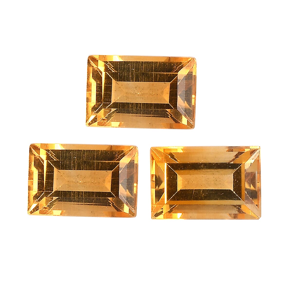 Set of 3 Citrine Loose Gemstones in Baguette Shape 1.38 Ct. 8062233 0