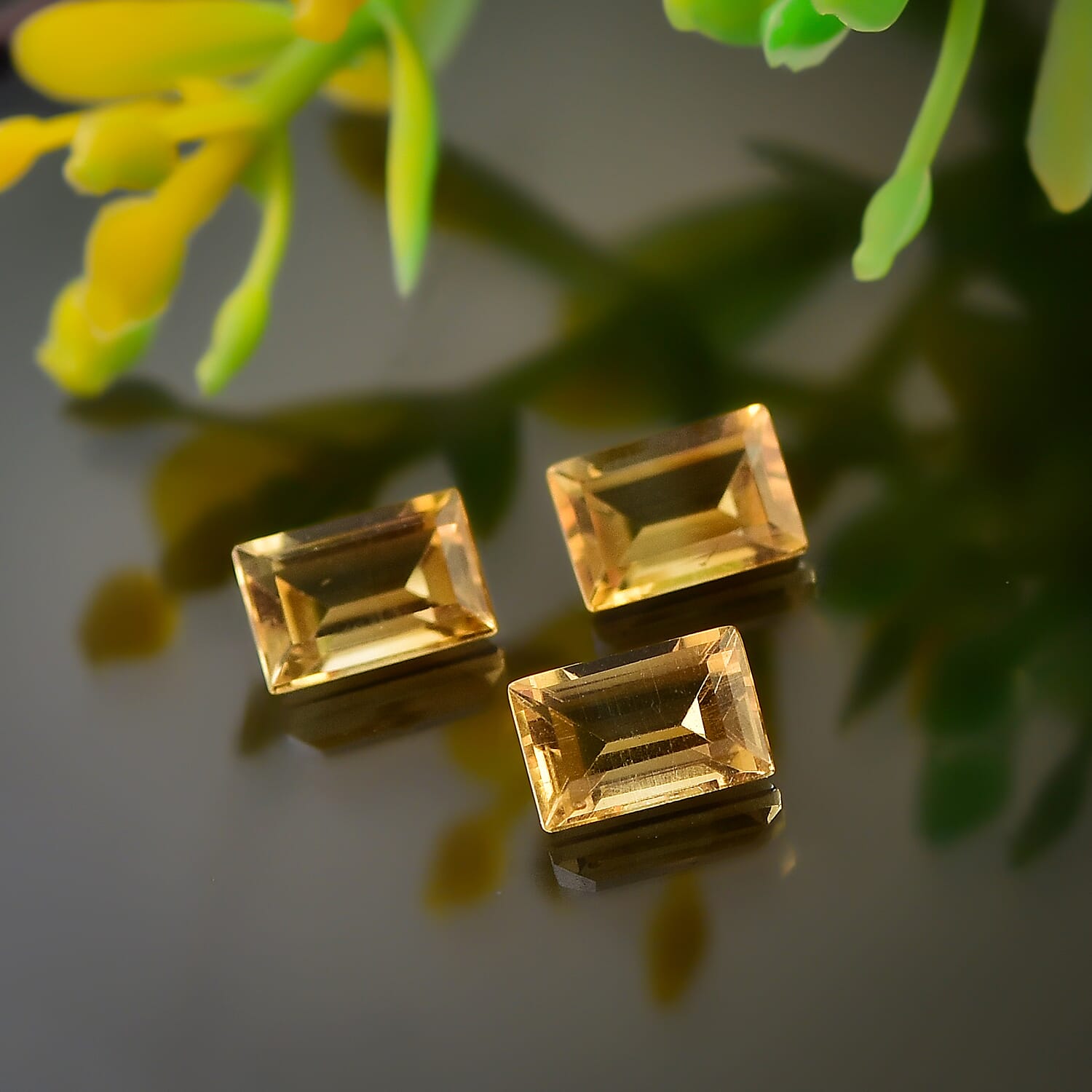 Set of 3 Citrine Loose Gemstones in Baguette Shape 1.38 Ct. 8062233 2