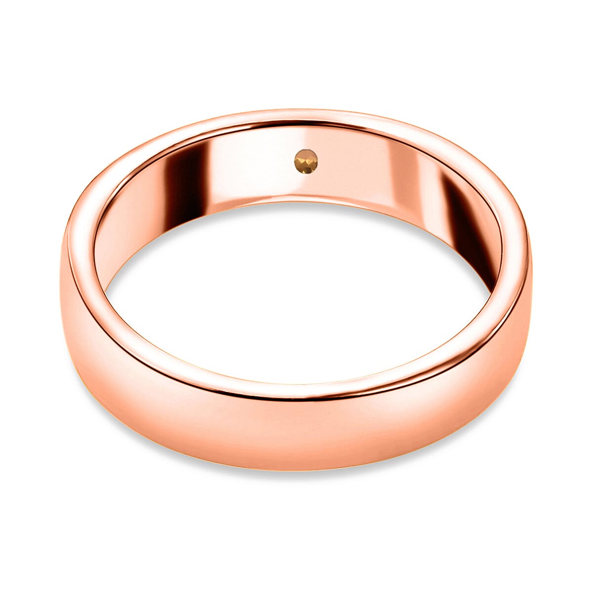 Citrine  Band Ring in Rose Gold Plated Sterling Silver 3732060 4