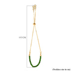 Chrome Diopside Bracelet (Size 6.5 - 8 Adjustable) in Yellow Gold Plated Sterling Silver 7.00 Ct.