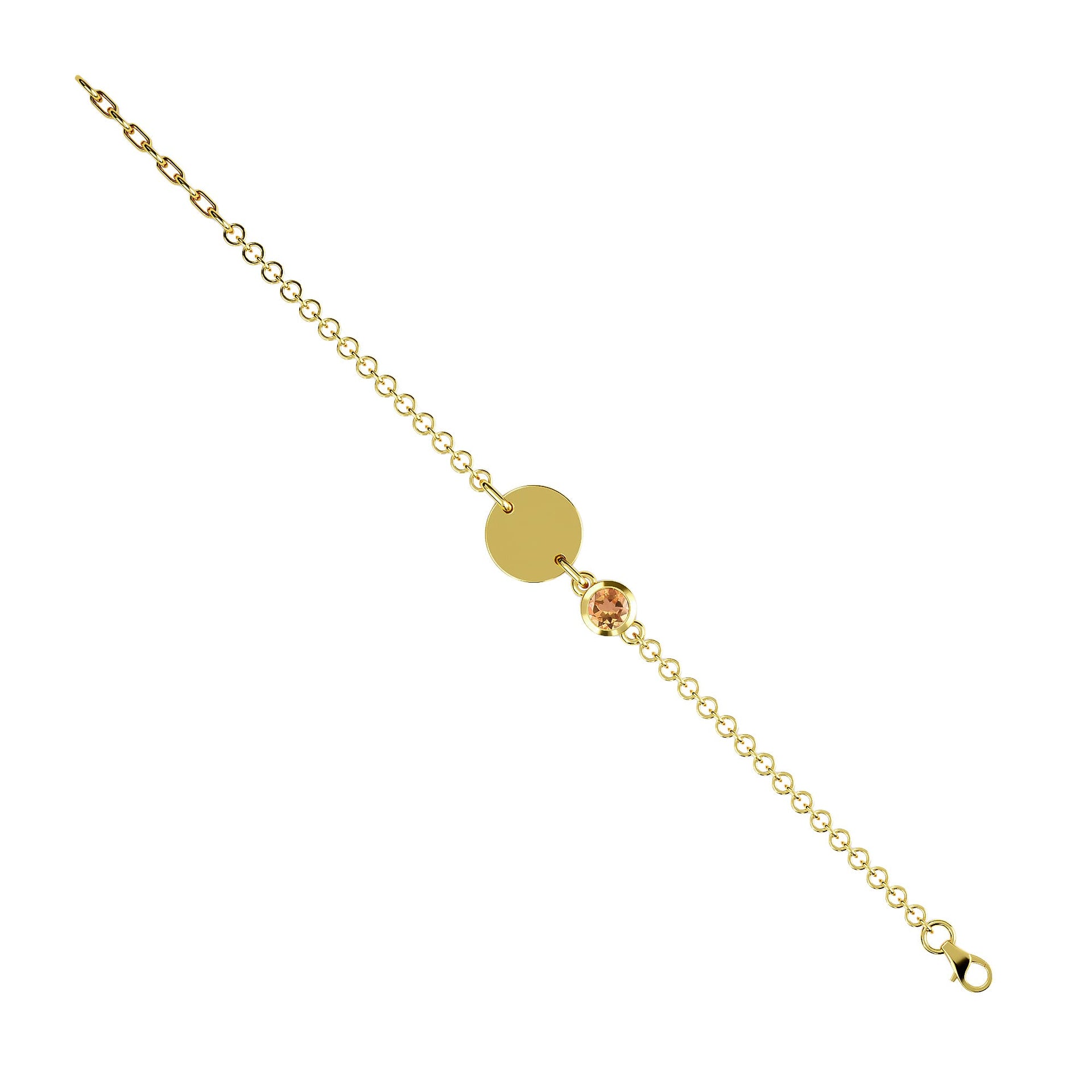 Citrine Bracelet in Gold Plated Sterling Silver 3627390 2