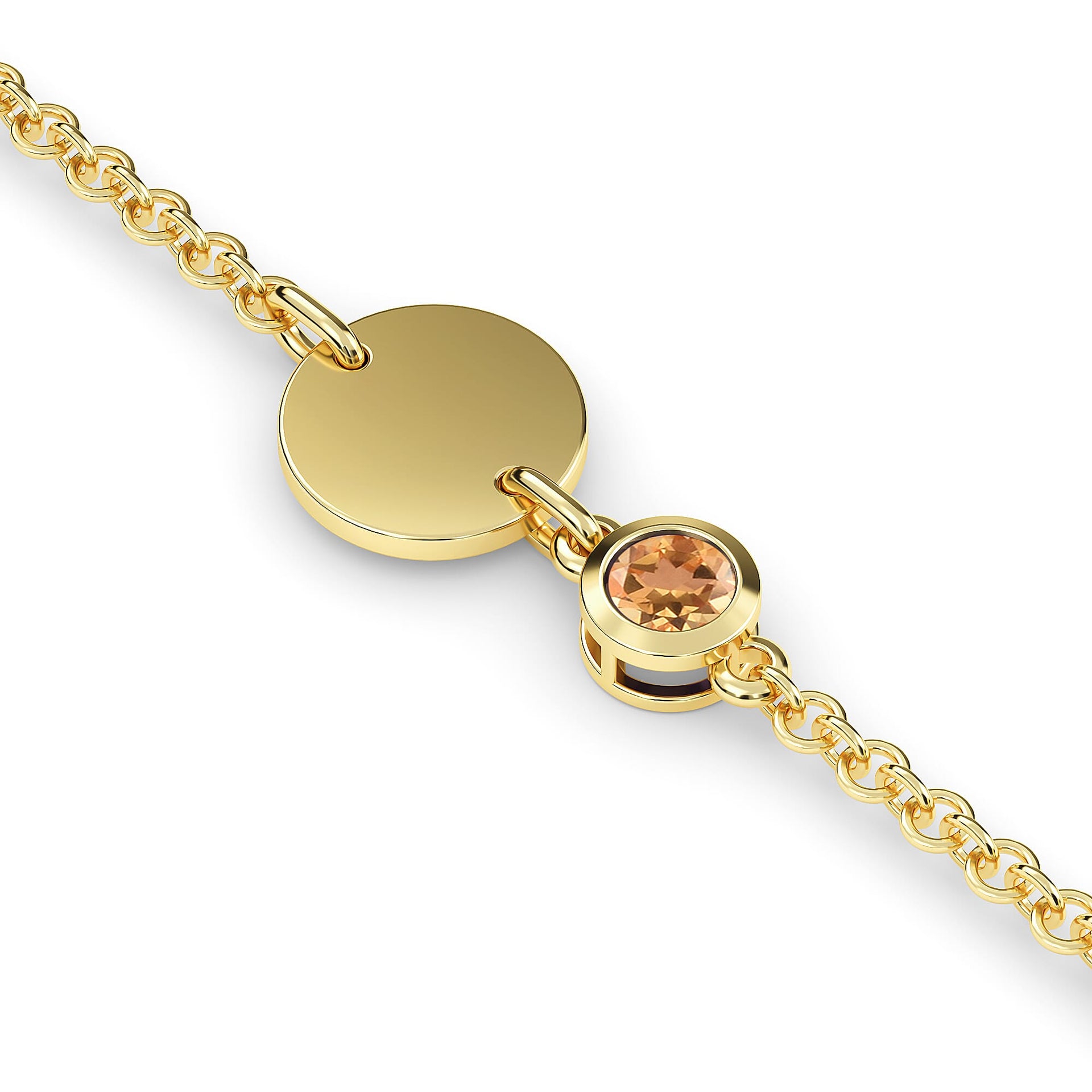 Citrine Bracelet in Gold Plated Sterling Silver 3627390 4