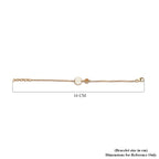 Citrine Bracelet (Size 5 with 1 Inch Extender) in 14K Gold Overlay Sterling Silver, Silver Wt 8.42 Gms
