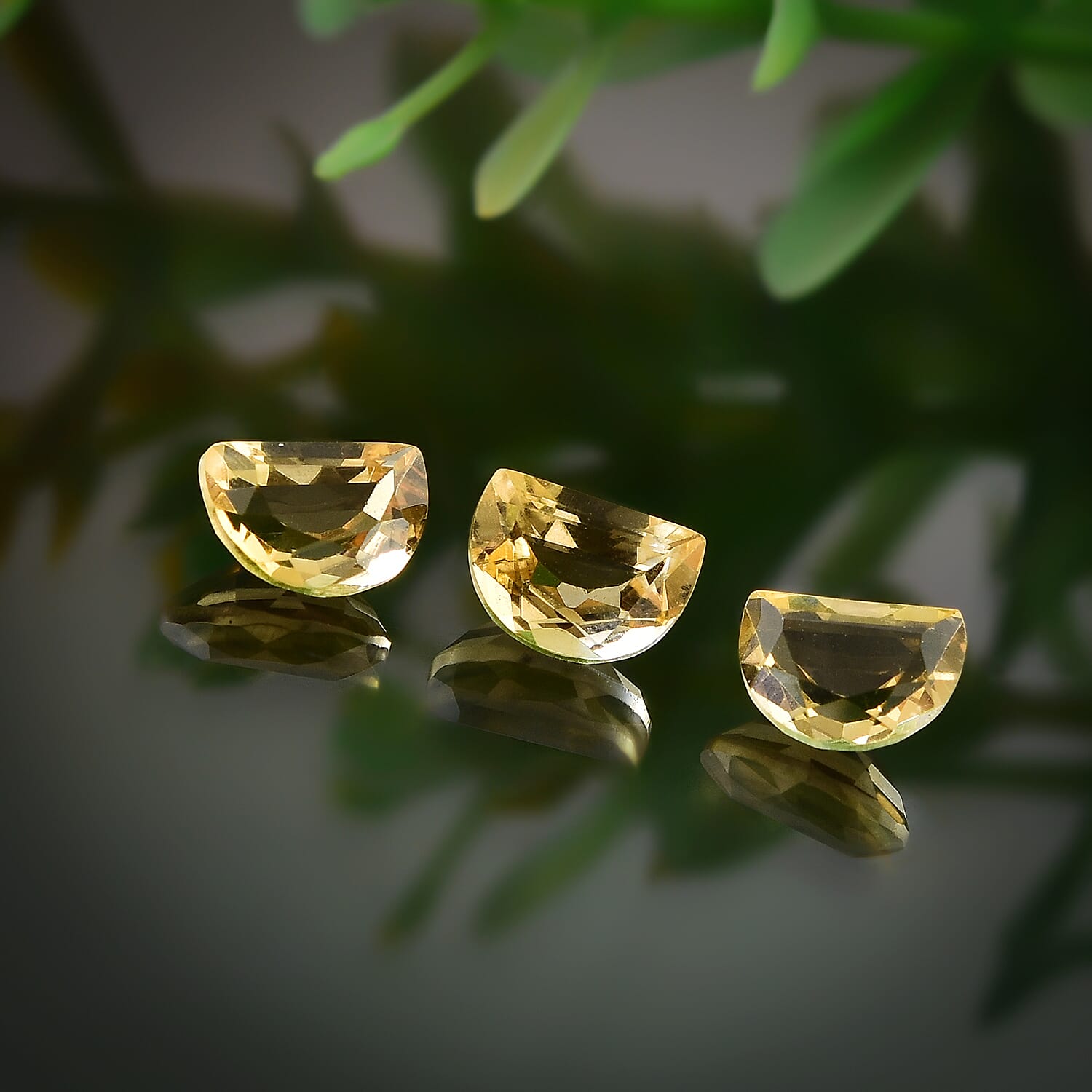 Set of 3 Citrine Loose Gemstones in D Shape 2.19 Ct. 8062237 1