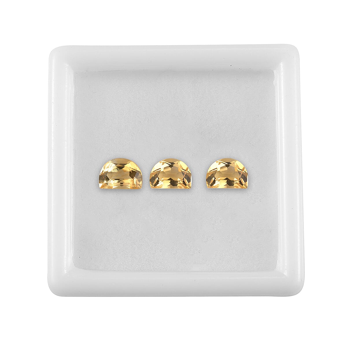 Set of 3 Citrine Loose Gemstones in D Shape 2.19 Ct. 8062237 3