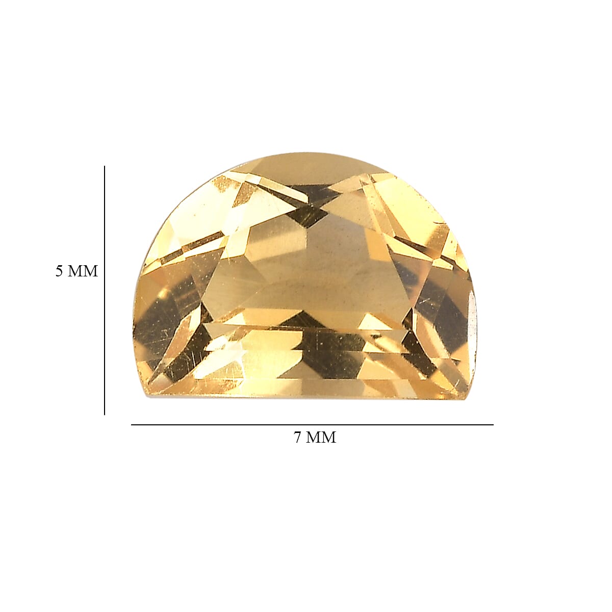 Set of 3 Citrine Loose Gemstones in D Shape 2.19 Ct. 8062237 4