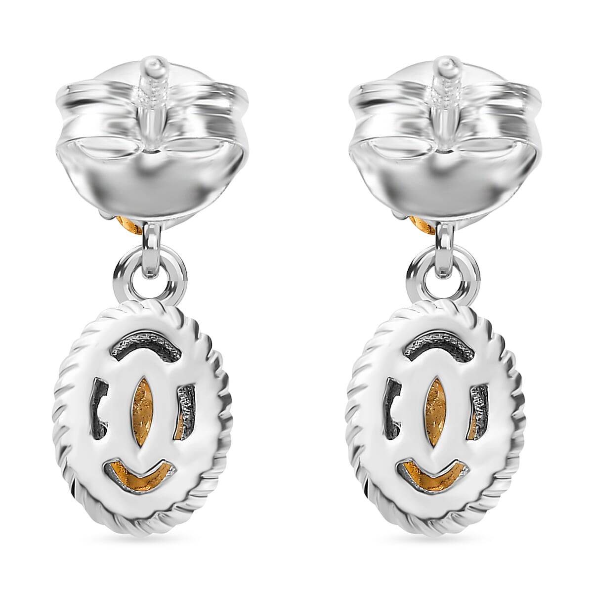 Citrine Dangle Earrings Sterling Silver 1.25 Ct 7812460 5
