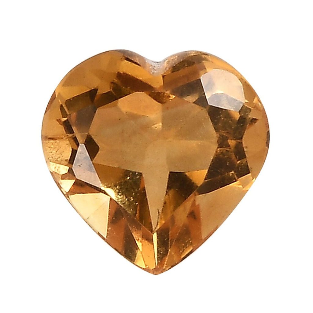 Citrine Heart Shape Gemstone 0.89 Ct