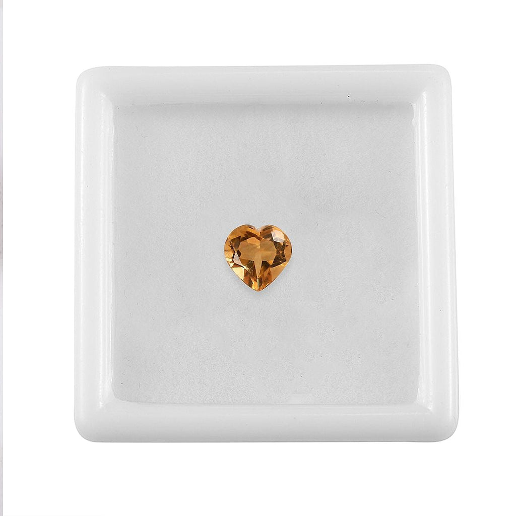 Citrine Heart Shape Gemstone 0.89 Ct