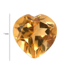 Citrine Heart Shape Gemstone 1.04 Ct.